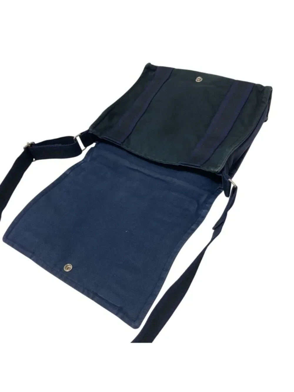 Hermes Fourre Tout Besace PM Shoulder Bag Navy Black